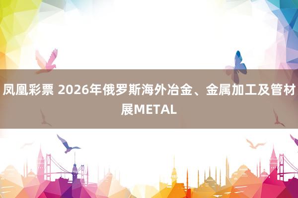 凤凰彩票 2026年俄罗斯海外冶金、金属加工及管材展METAL