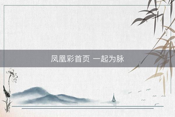 凤凰彩首页 一起为脉