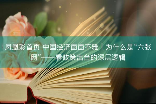 凤凰彩首页 中国经济面面不雅｜为什么是“六张网”——看政策出台的深层逻辑